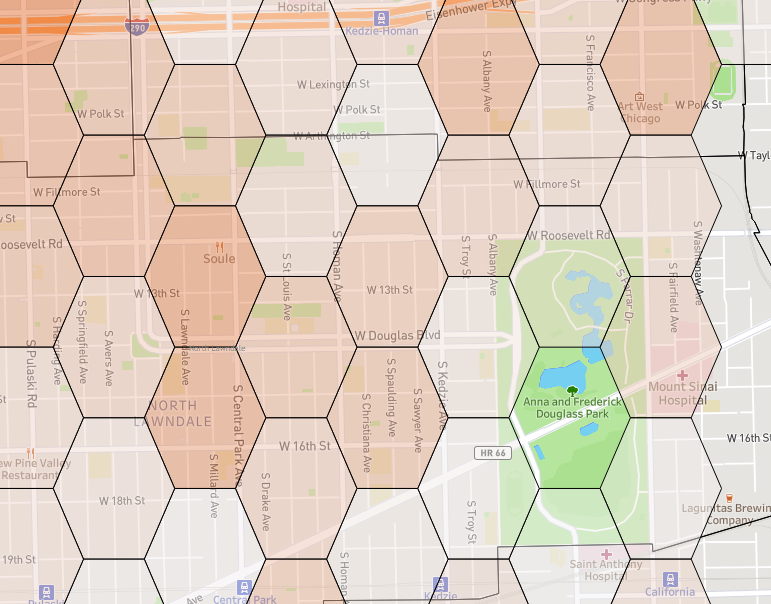 Example of hexagon gid