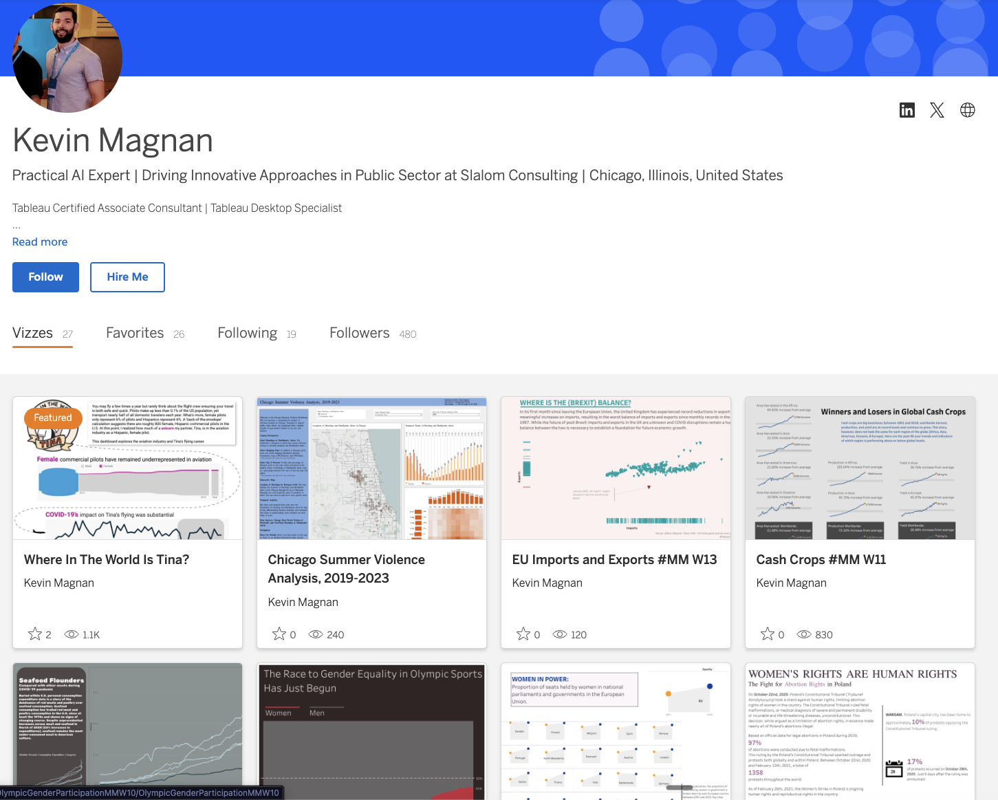 Tableau Public Portfolio